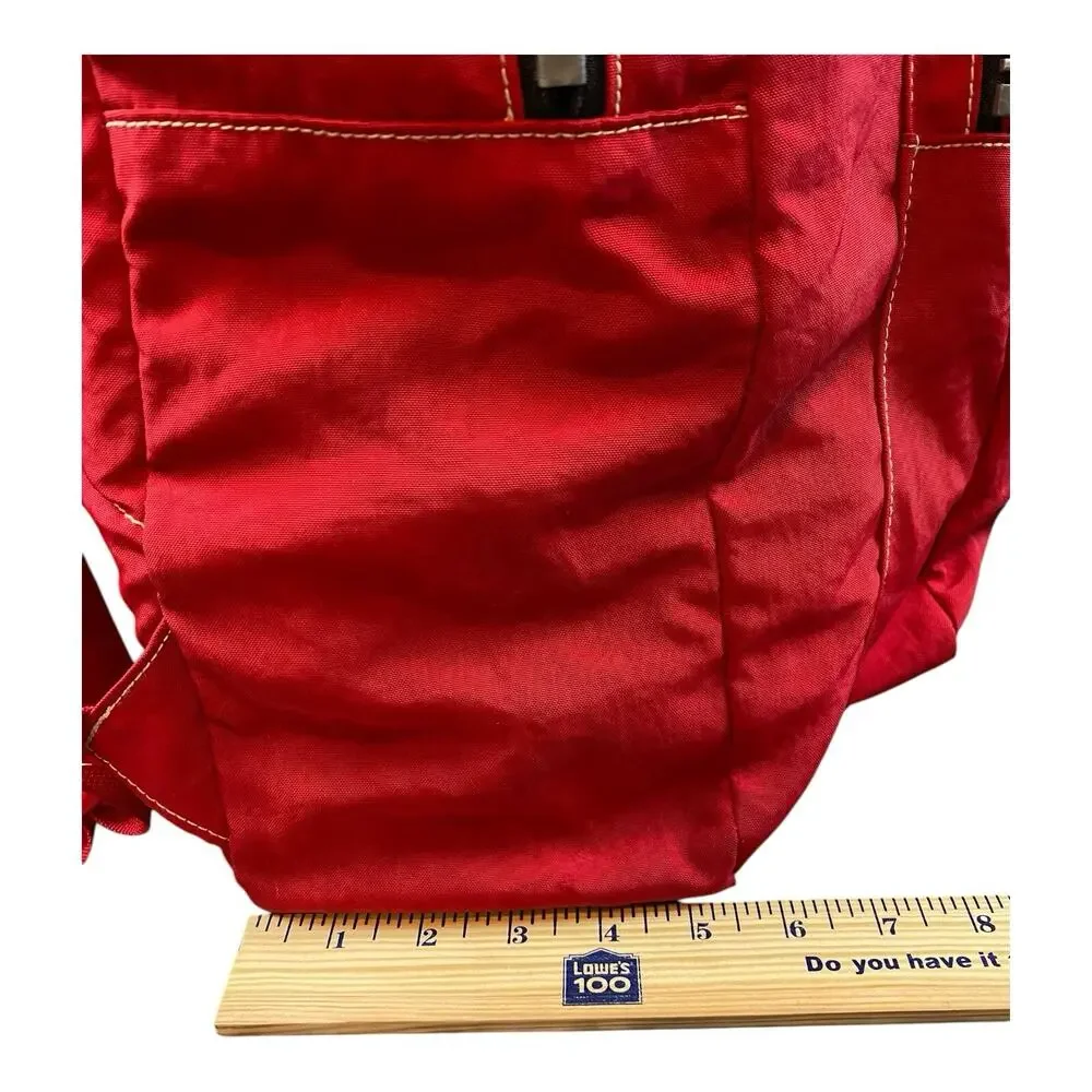 Vintage Y2K Invicta Red Nylon Backpack Milan, Italy Lightweight Great Condition‎